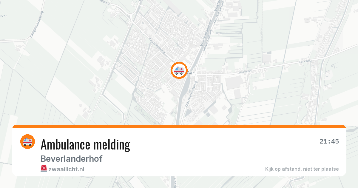 Ambulance melding — 2 mei 2026