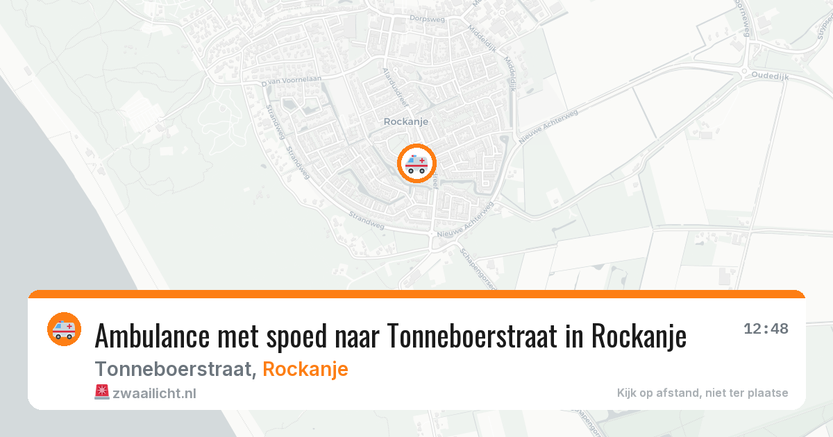 Ambulance met spoed naar Tonneboerstraat in Rockanje — 11 mei 2026