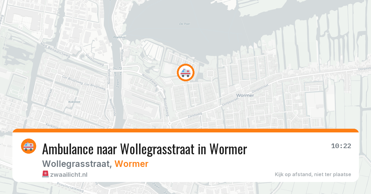 Ambulance naar Wollegrasstraat in Wormer — 15 jul 2026