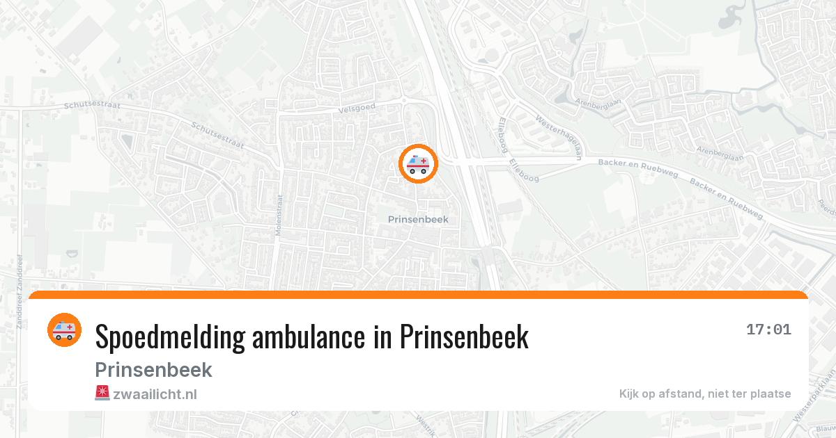 Spoedmelding ambulance in Prinsenbeek — 12 mei 2026
