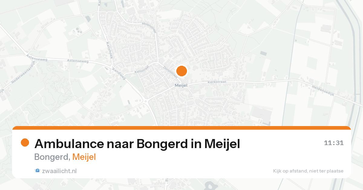 Ambulance naar Bongerd in Meijel — 21 aug 2026