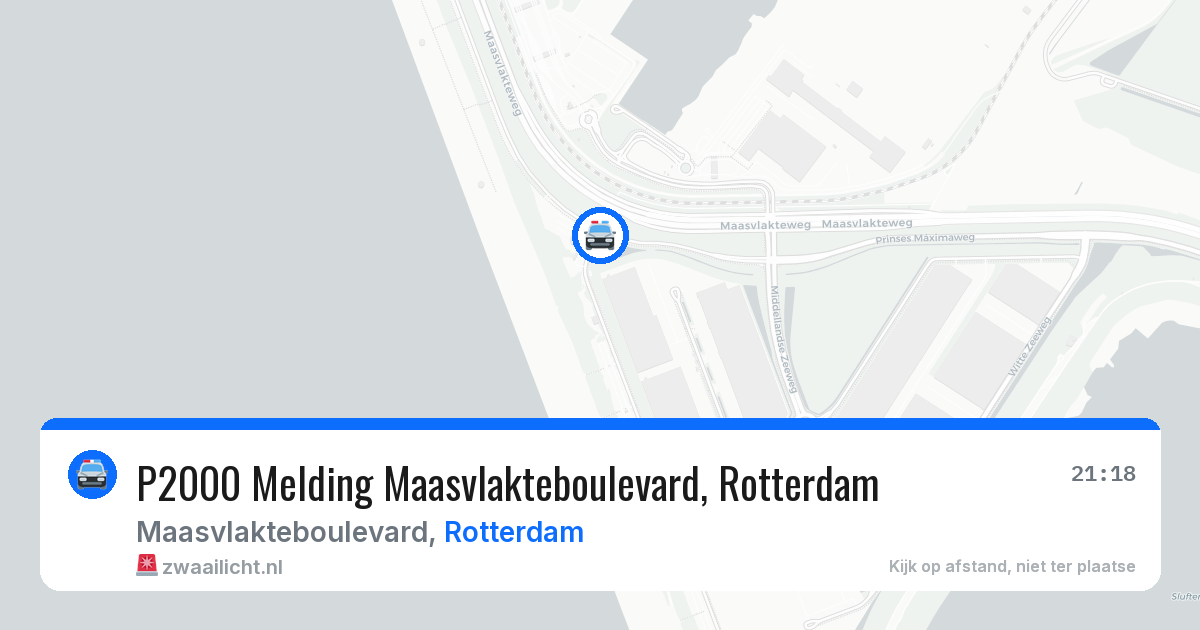 P2000 Melding Maasvlakteboulevard, Rotterdam — 25 jun 2026