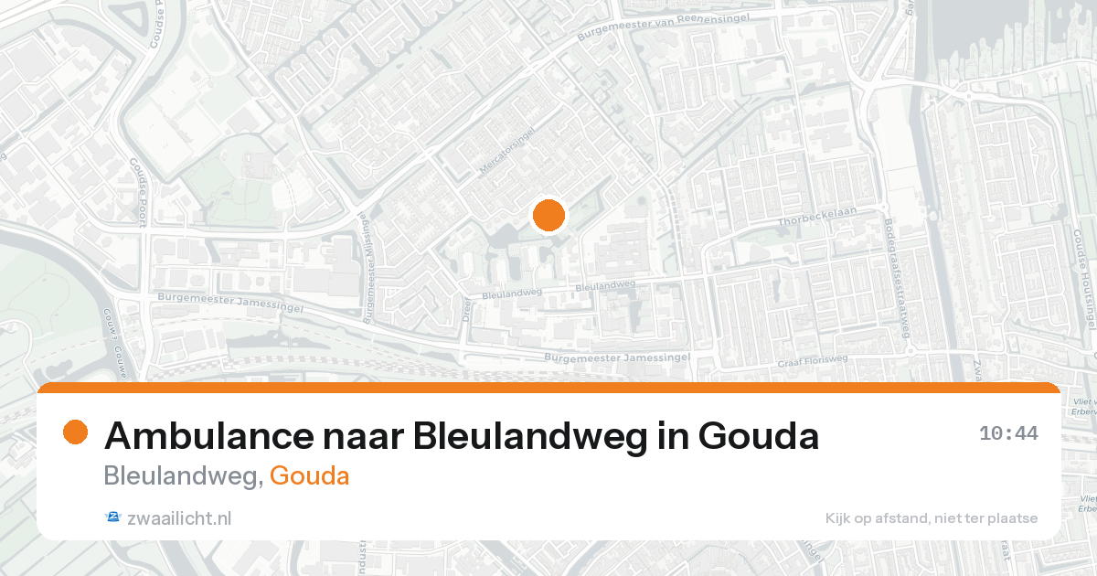 Ambulance naar Bleulandweg in Gouda — 18 aug 2026