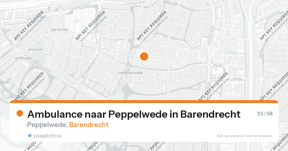 Ambulance naar Peppelwede in Barendrecht — 26 aug 2026