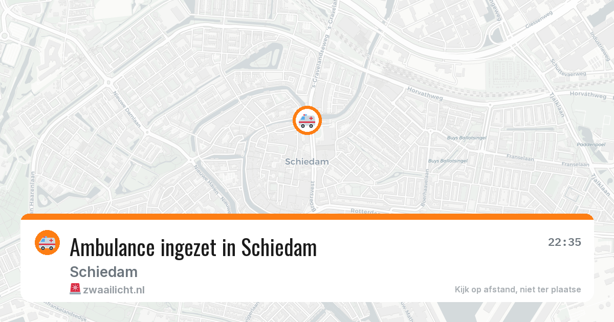 Ambulance ingezet in Schiedam — 15 apr 2026