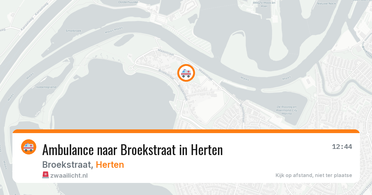 Ambulance naar Broekstraat in Herten — 24 jul 2026