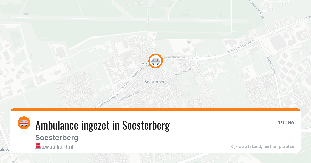 Ambulance ingezet in Soesterberg — 8 jul 2026