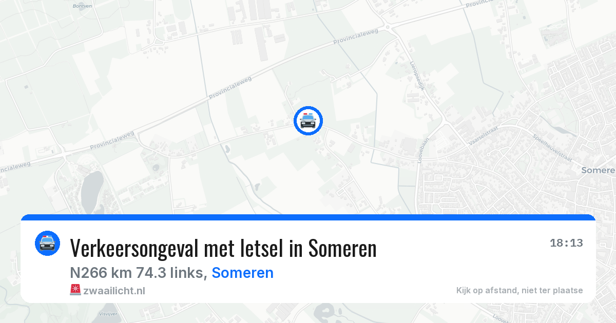 Verkeersongeval met letsel in Someren — 7 aug 2026