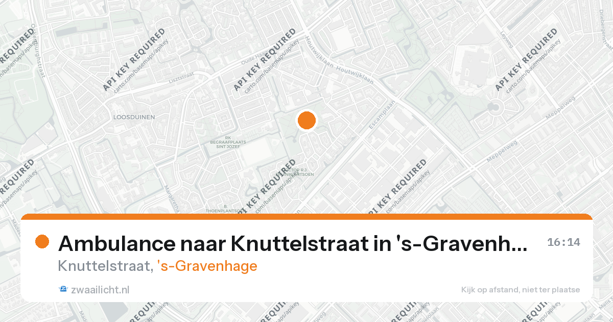 Ambulance naar Knuttelstraat in 's-Gravenhage — 26 aug 2026