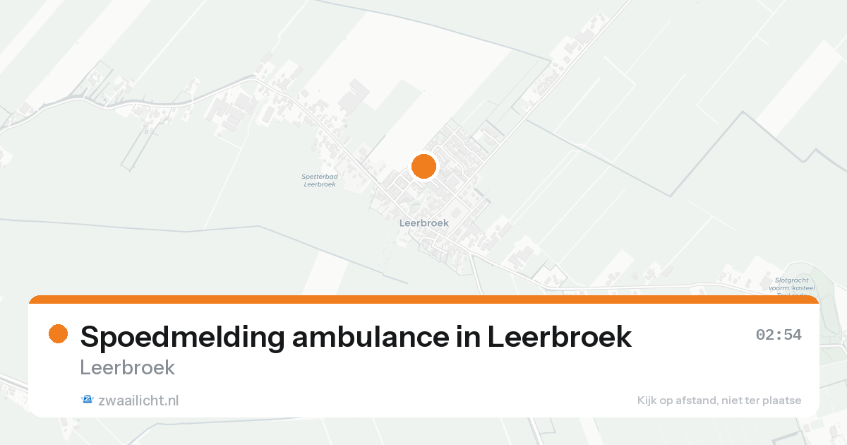 Spoedmelding ambulance in Leerbroek — 23 jan 2026