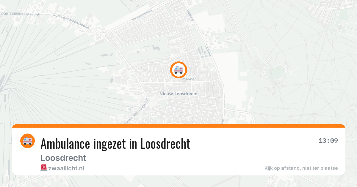 Ambulance ingezet in Loosdrecht — 8 feb 2026