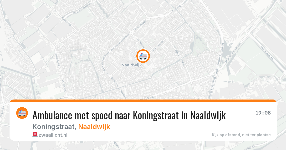 Ambulance met spoed naar Koningstraat in Naaldwijk — 15 jun 2026