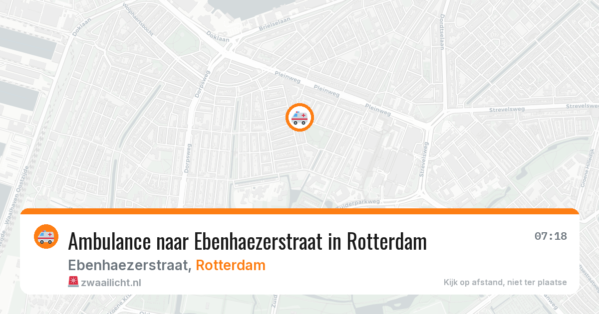 Ambulance naar Ebenhaezerstraat in Rotterdam — 13 apr 2026