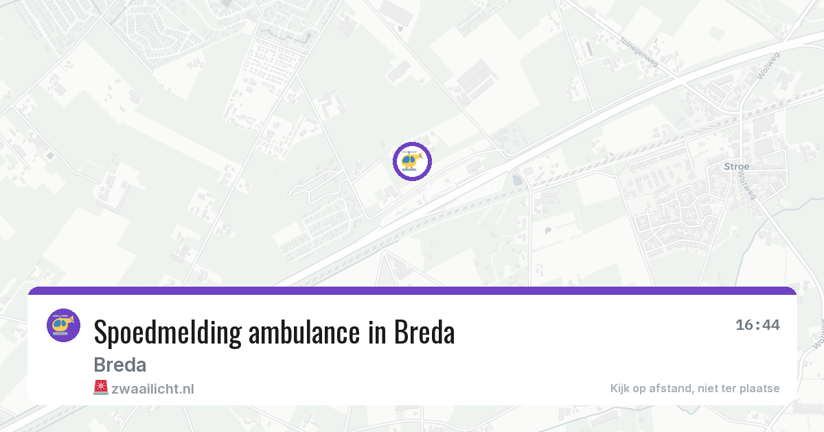 Spoedmelding ambulance in Breda — 11 aug 2026