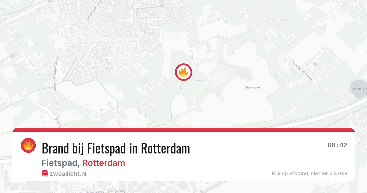 Brand bij Fietspad in Rotterdam — 1 jul 2026