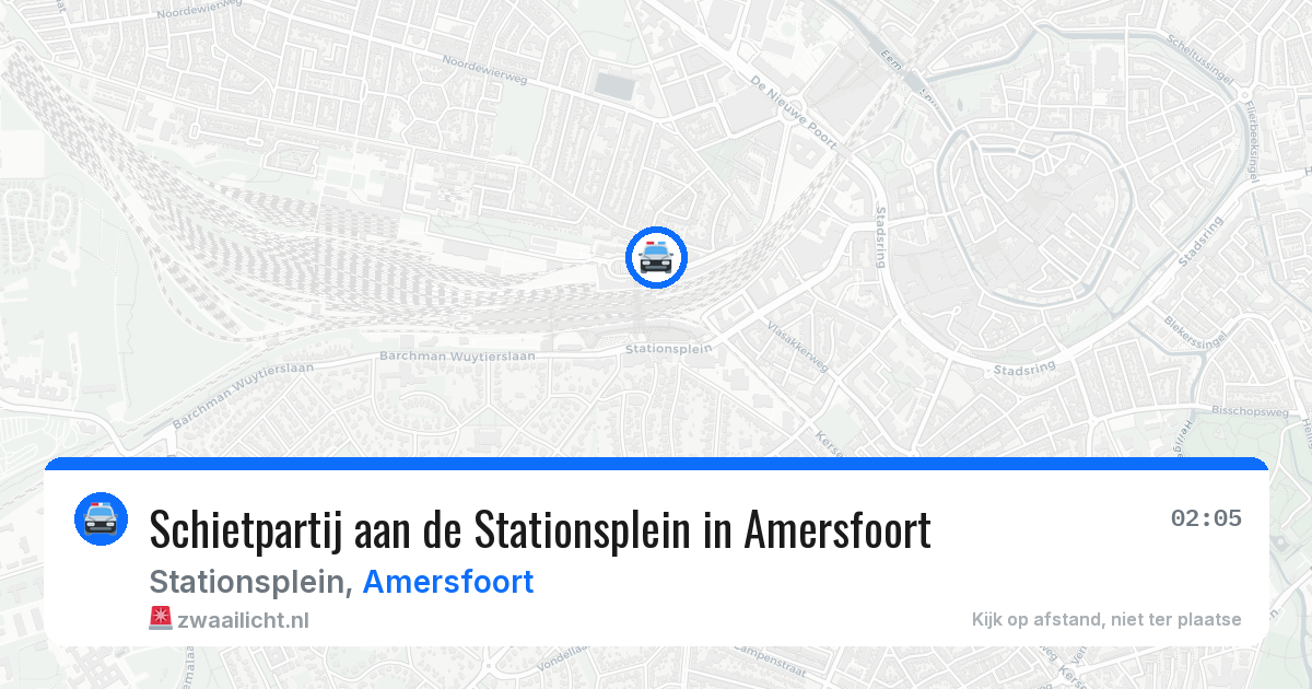 Schietpartij aan de Stationsplein in Amersfoort — 4 mei 2026