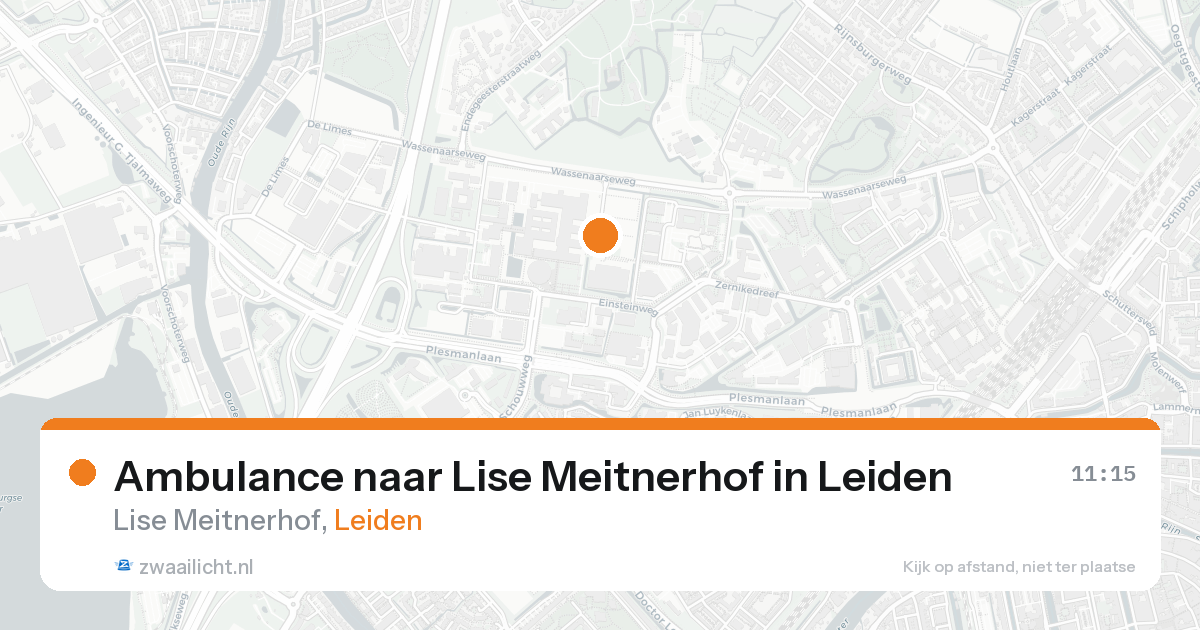 Ambulance naar Lise Meitnerhof in Leiden — 19 aug 2026
