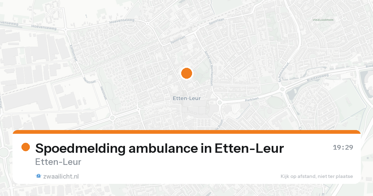 Spoedmelding ambulance in Etten-Leur — 3 jun 2026