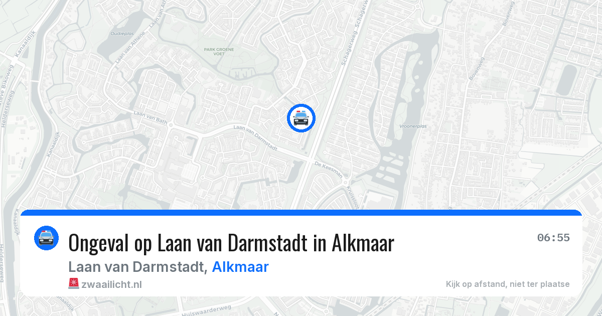 Ongeval op Laan van Darmstadt in Alkmaar — 10 jun 2026