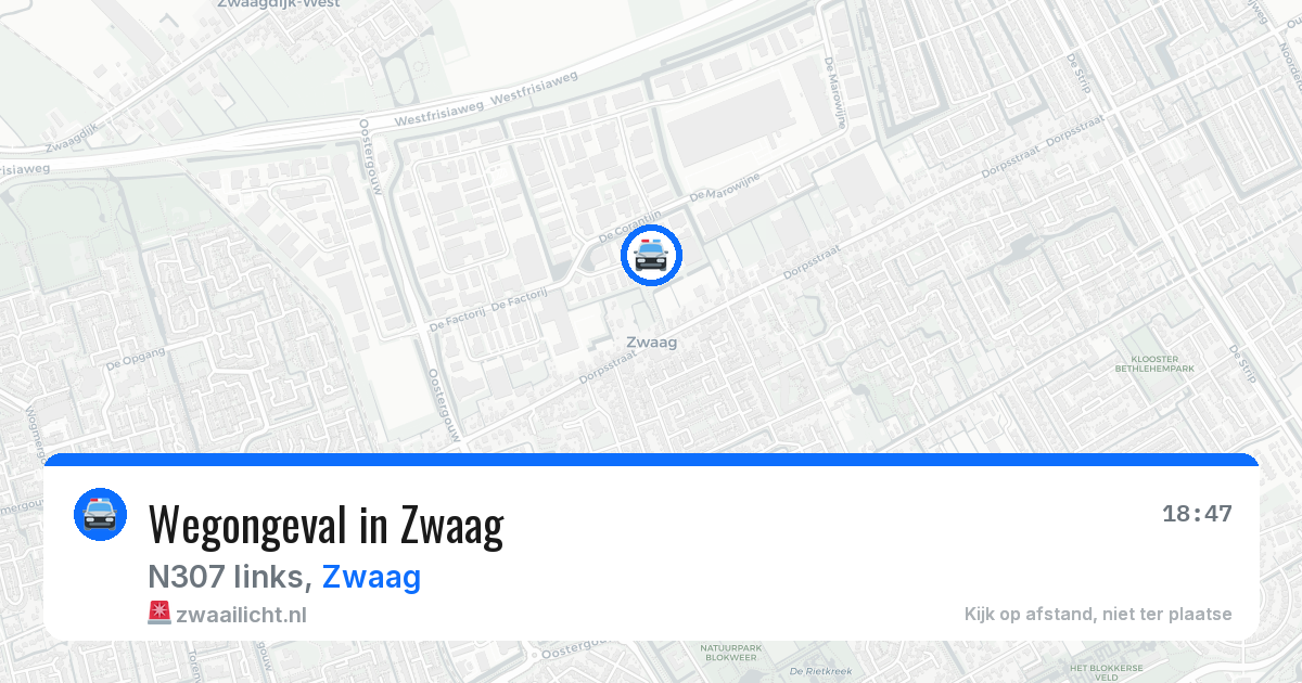 Wegongeval in Zwaag — 2 jul 2026