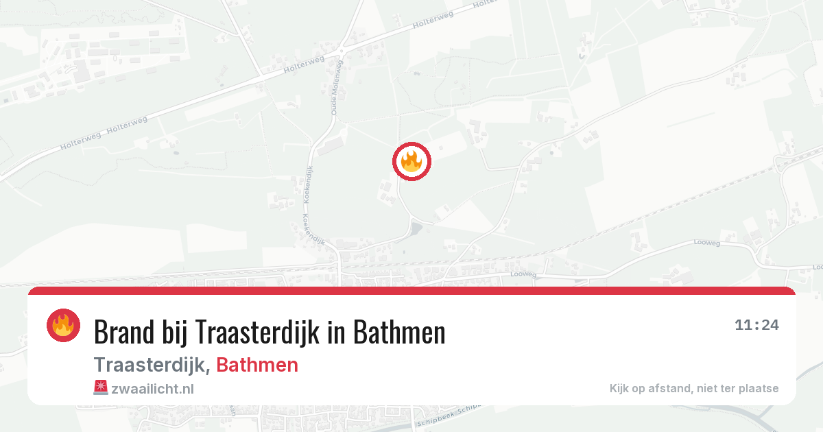 Brand bij Traasterdijk in Bathmen — 20 apr 2026