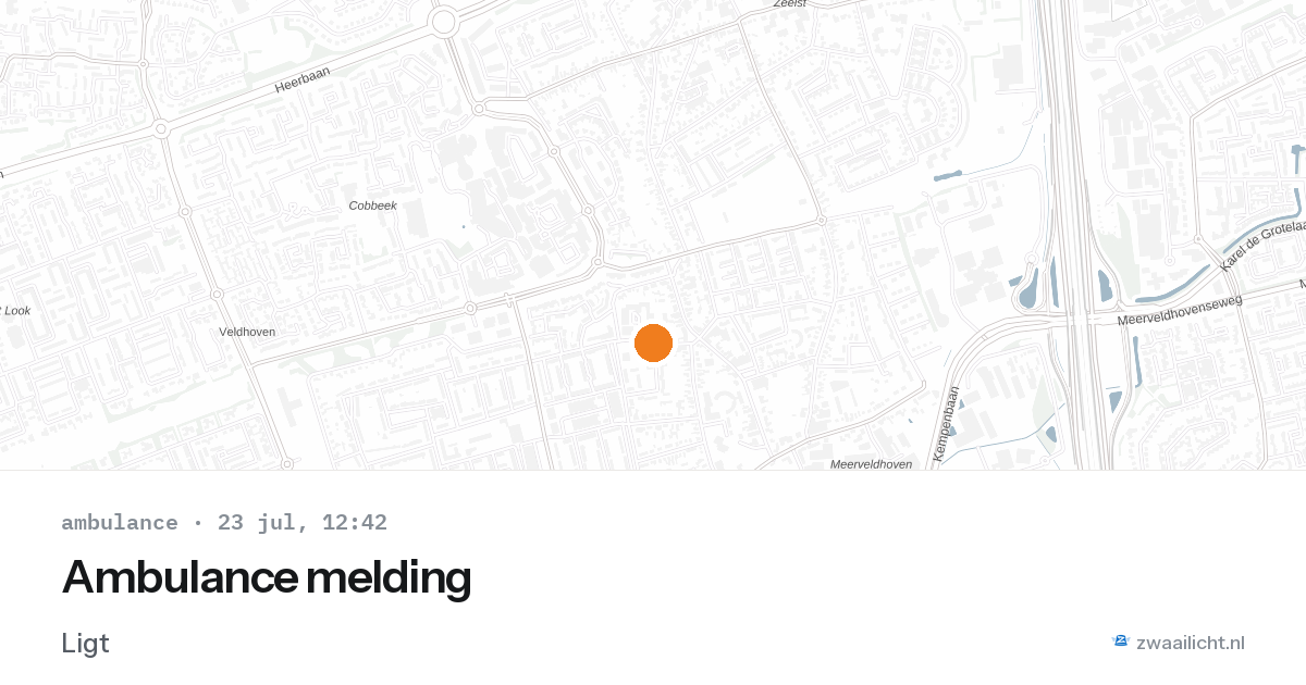 Ambulance melding — 23 jul 2026