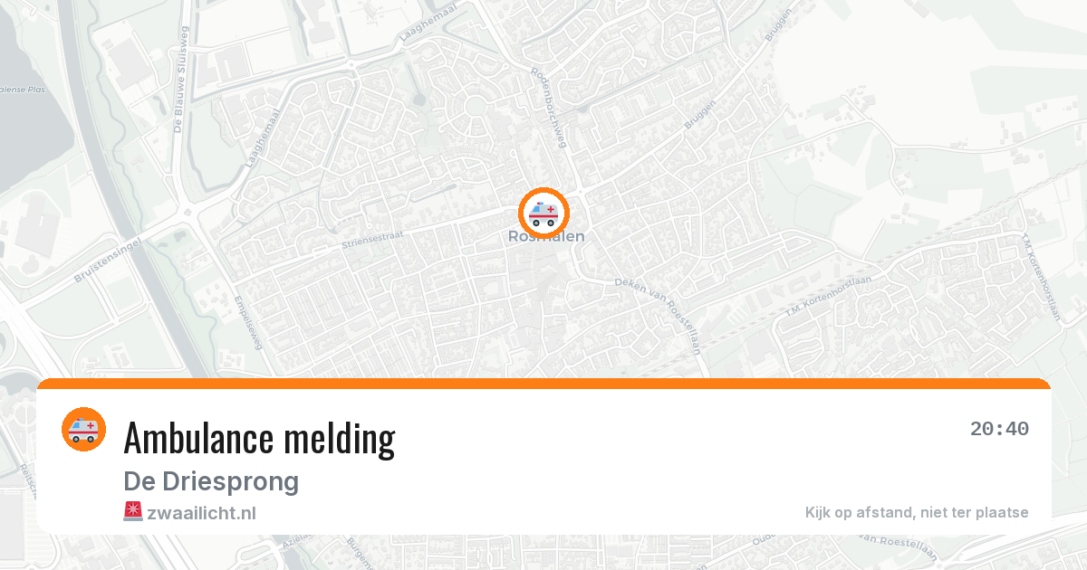 Ambulance melding — 2 aug 2026