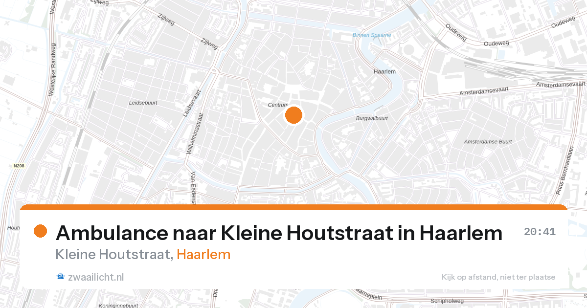 Ambulance naar Kleine Houtstraat in Haarlem — 26 aug 2026