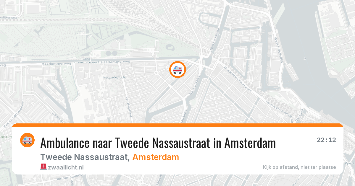 Ambulance naar Tweede Nassaustraat in Amsterdam — 2 aug 2026