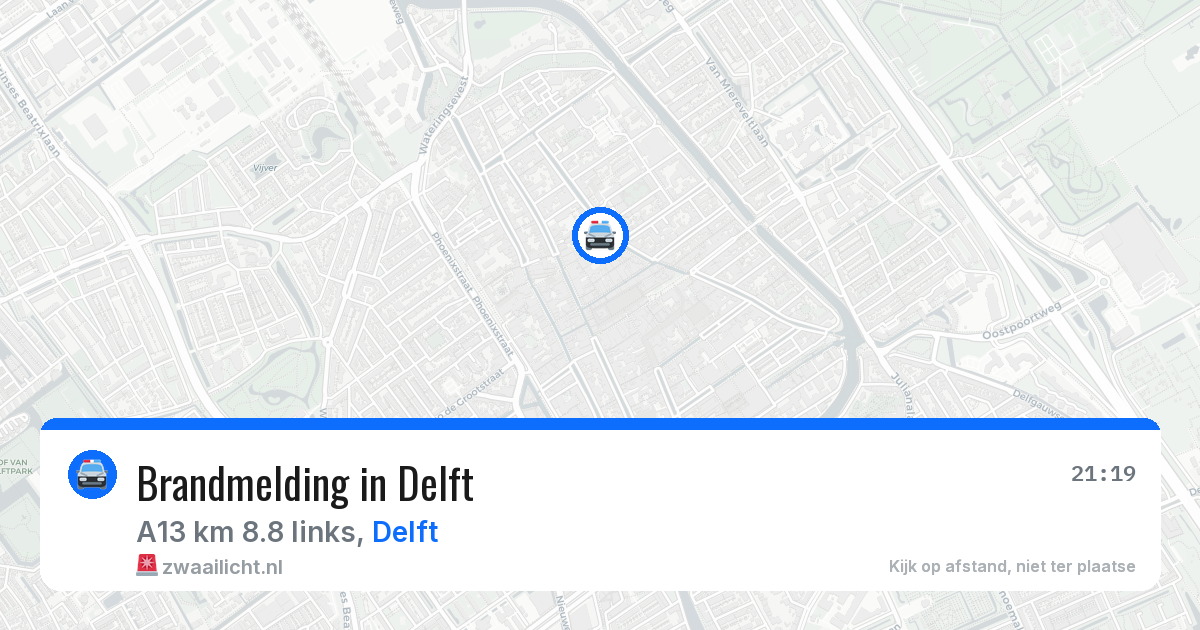 Brandmelding in Delft — 11 apr 2026