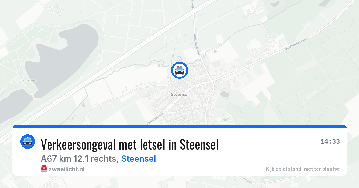 Verkeersongeval met letsel in Steensel — 3 apr 2026