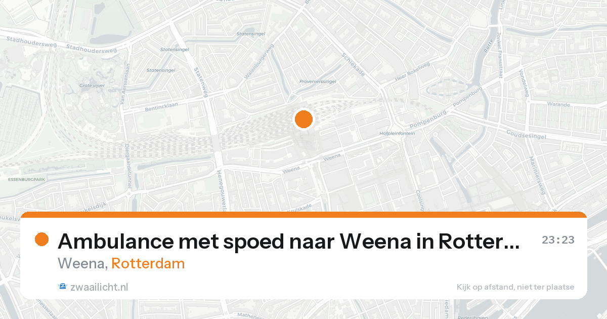 Ambulance met spoed naar Weena in Rotterdam — 19 aug 2026