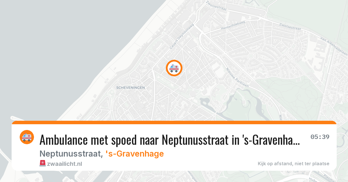 Ambulance met spoed naar Neptunusstraat in 's-Gravenhage — 29 jun 2026