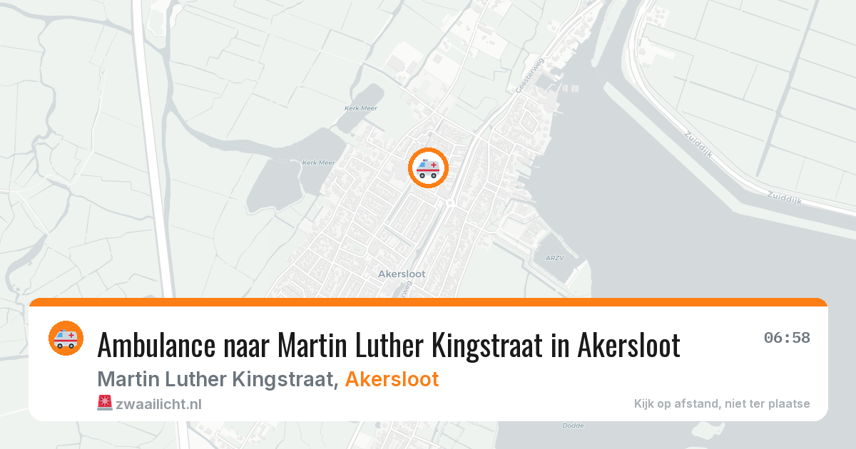 Ambulance naar Martin Luther Kingstraat in Akersloot — 1 aug 2026