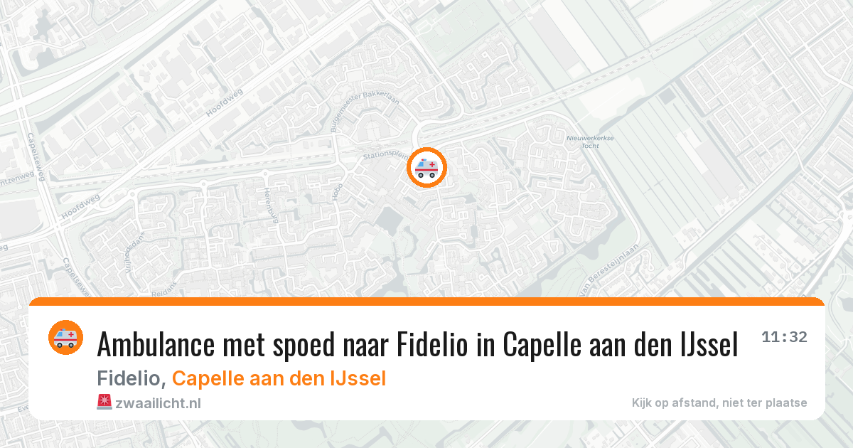Ambulance met spoed naar Fidelio in Capelle aan den IJssel — 11 jun 2026