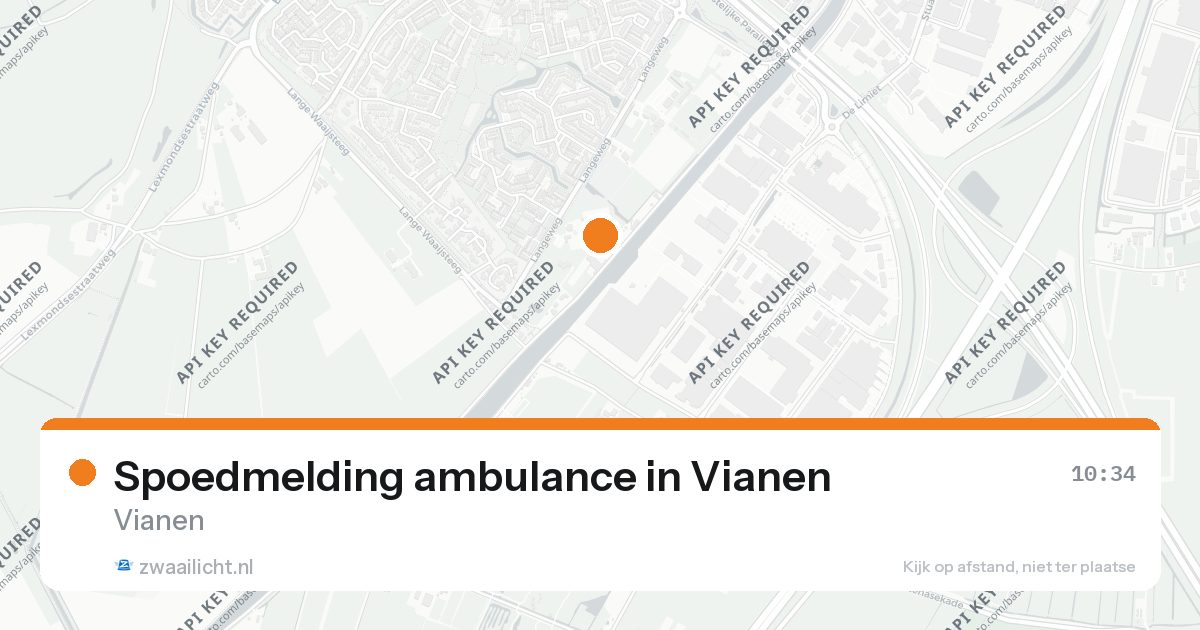 Spoedmelding ambulance in Vianen — 26 aug 2026