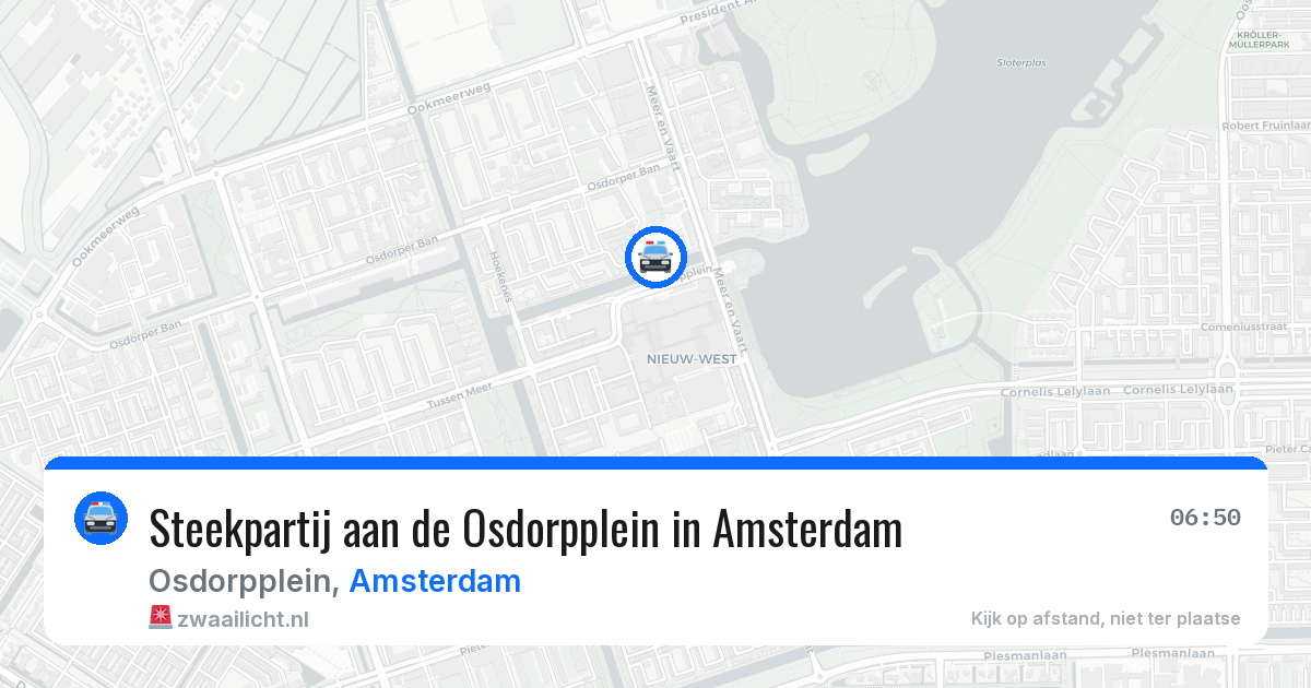 Steekpartij aan de Osdorpplein in Amsterdam — 14 mei 2026