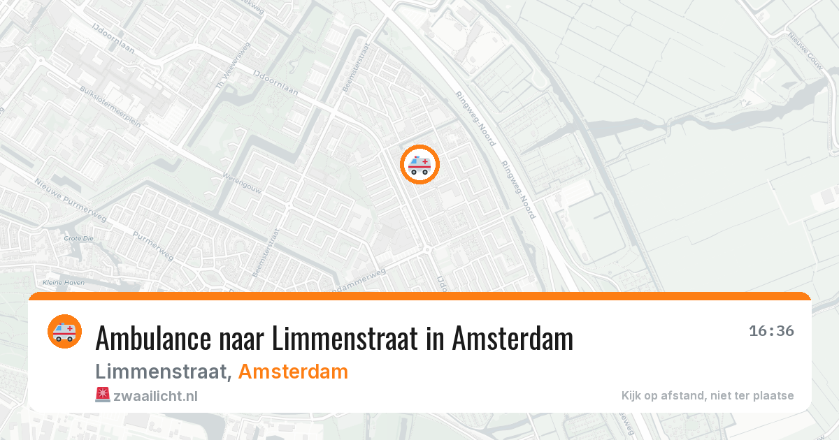 Ambulance naar Limmenstraat in Amsterdam — 5 jul 2026