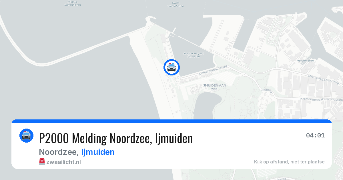 P2000 Melding Noordzee, Ijmuiden — 24 mei 2026