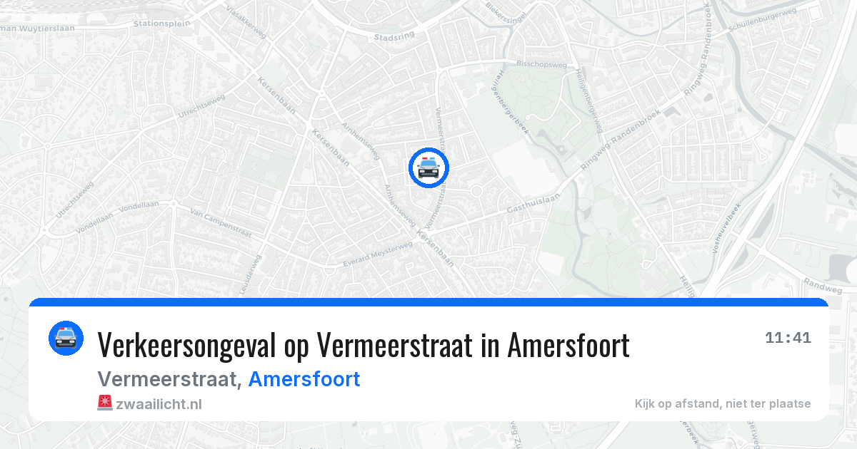 Verkeersongeval op Vermeerstraat in Amersfoort — 2 jul 2026
