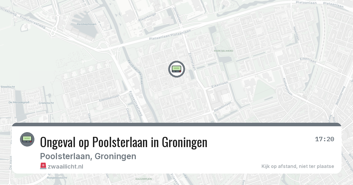 Ongeval op Poolsterlaan in Groningen — 9 feb 2026