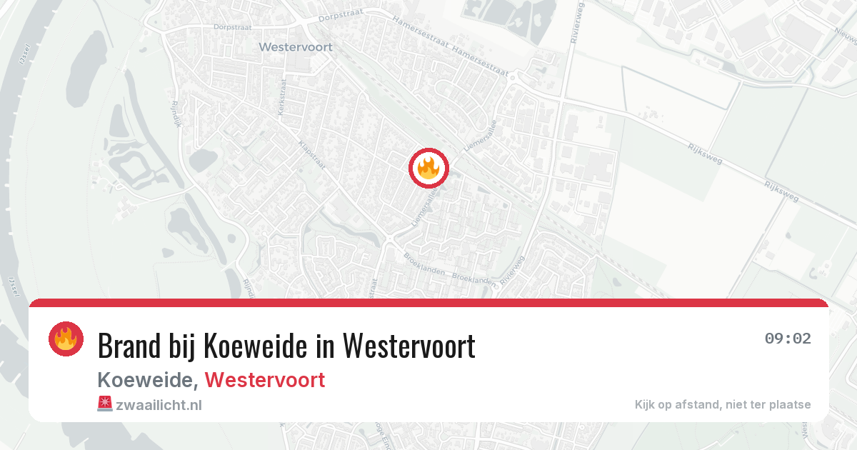 Brand bij Koeweide in Westervoort — 28 jun 2026