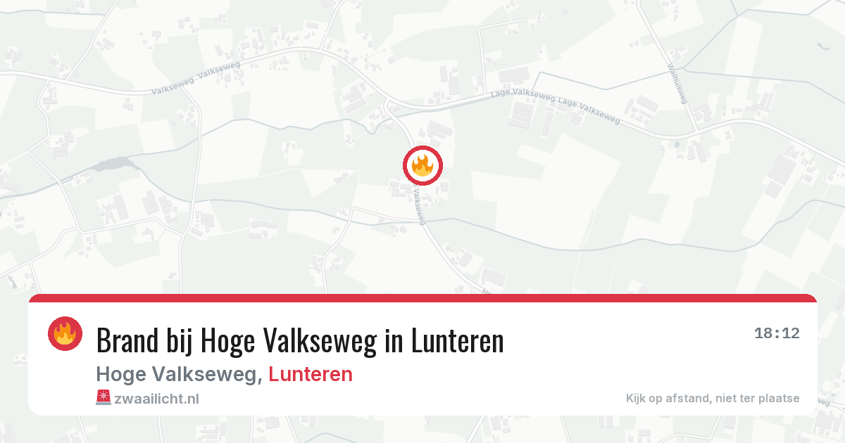 Brand bij Hoge Valkseweg in Lunteren — 7 apr 2026