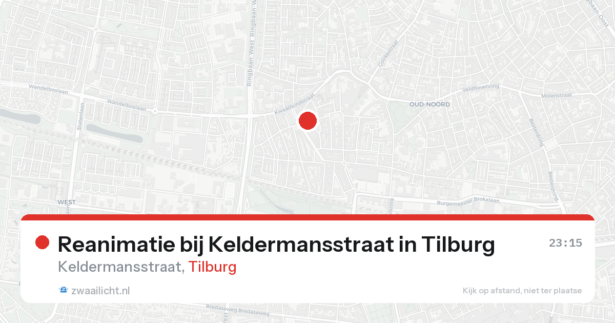 Reanimatie bij Keldermansstraat in Tilburg — 7 feb 2026
