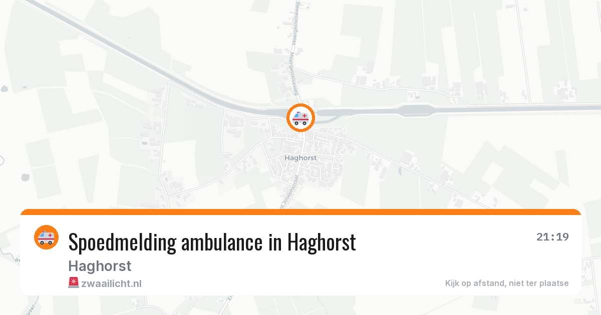 Spoedmelding ambulance in Haghorst — 8 feb 2026