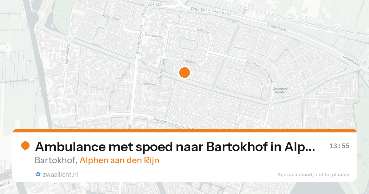 Ambulance met spoed naar Bartokhof in Alphen aan den Rijn — 31 jan 2026