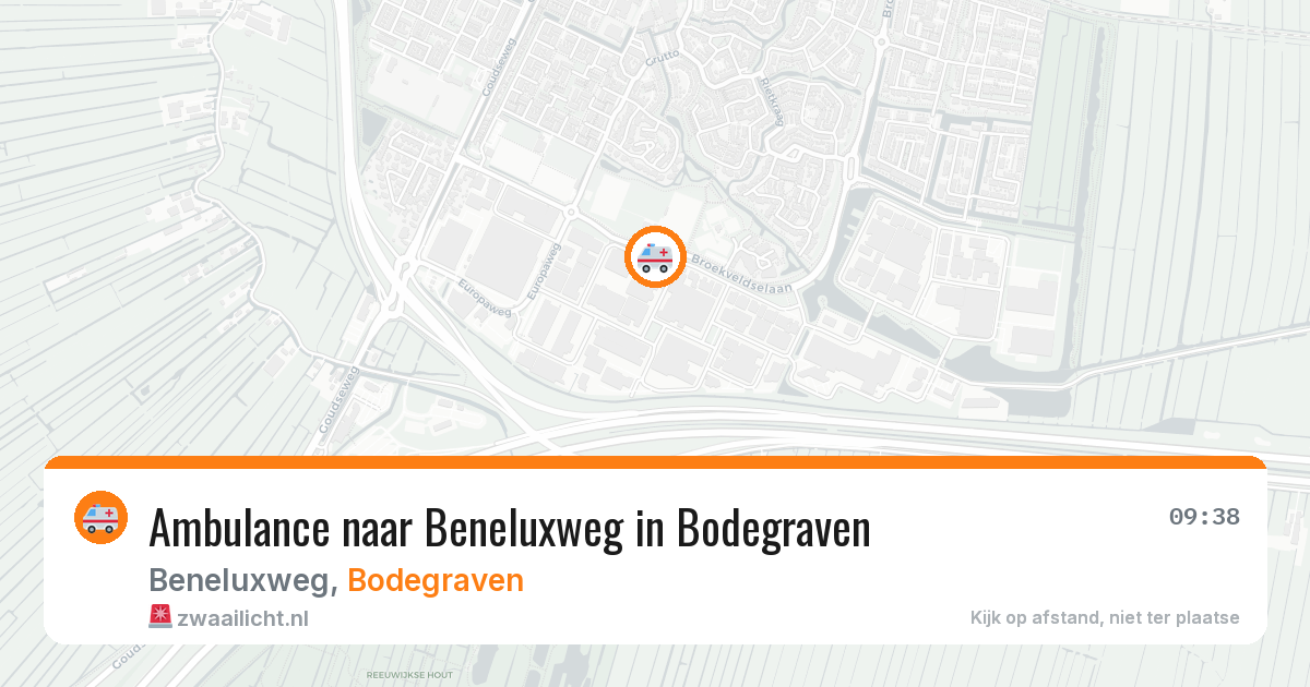 Ambulance naar Beneluxweg in Bodegraven — 18 jun 2026