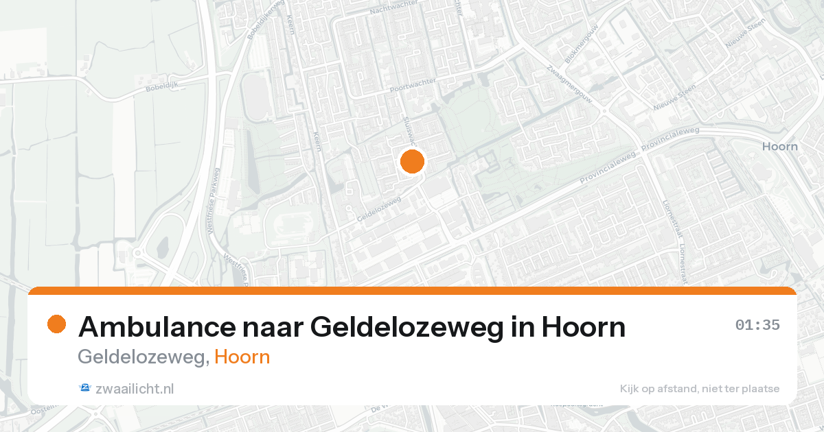 Ambulance naar Geldelozeweg in Hoorn — 27 mei 2026