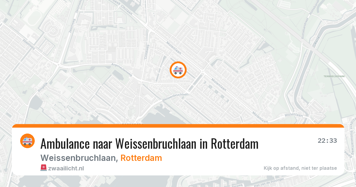 Ambulance naar Weissenbruchlaan in Rotterdam — 24 jun 2026
