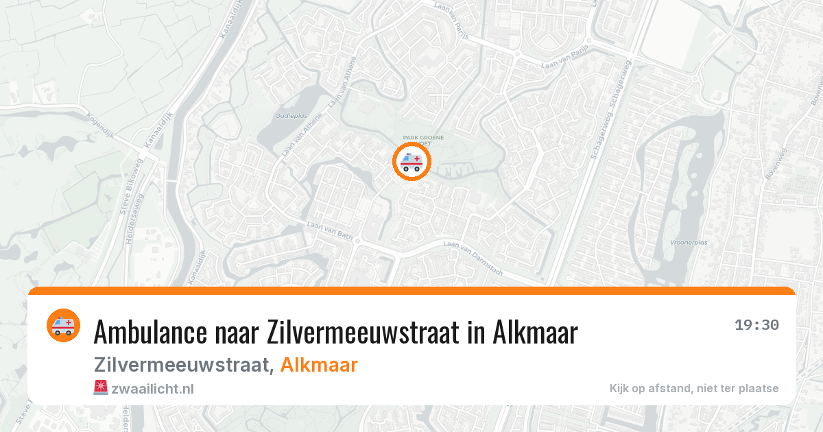 Ambulance naar Zilvermeeuwstraat in Alkmaar — 27 mei 2026